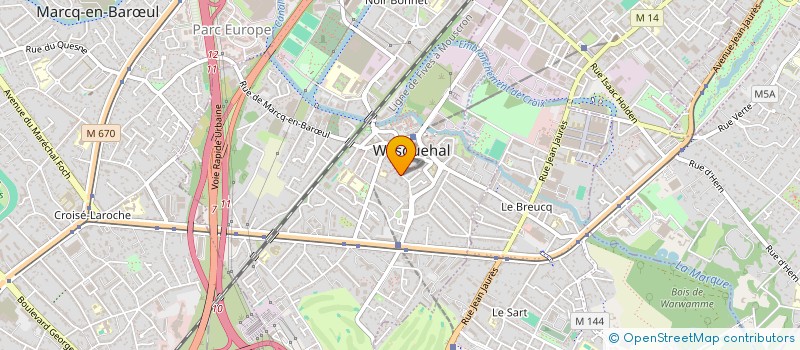 localisation de l'entreprise MADAME SIBYLLE DEREN  WASQUEHAL