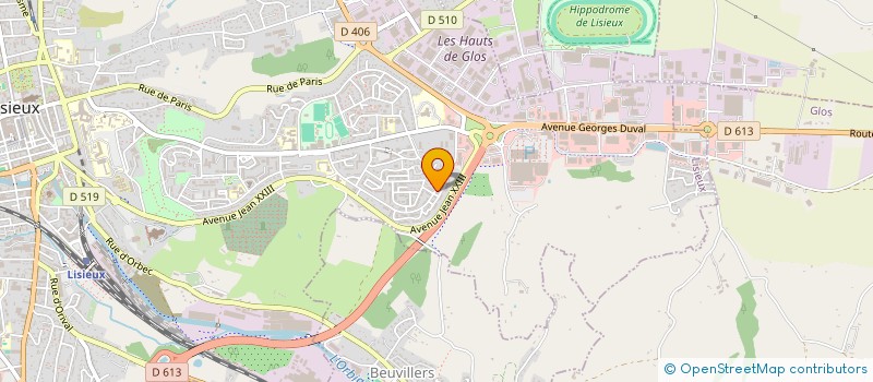 localisation de l'entreprise MADAME SIBYLLE FOUCHET  LISIEUX