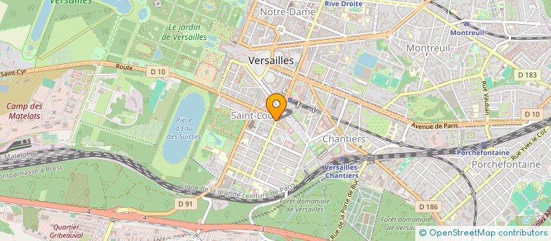 localisation de l'entreprise MADAME SIBYLLE HAEUSSLING à VERSAILLES