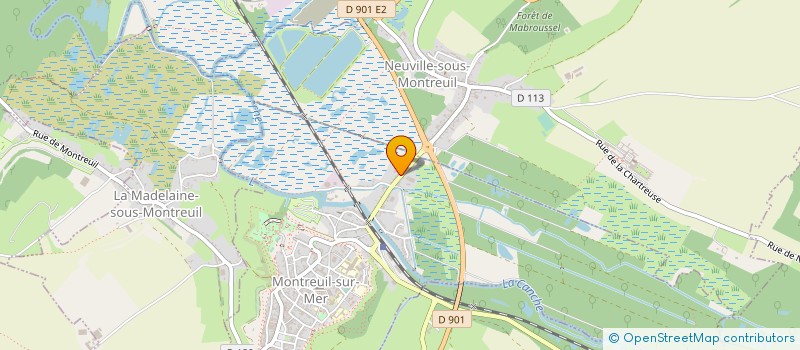 localisation de l'entreprise MADAME SIBYLLE MOREL  MONTREUIL-SUR-MER