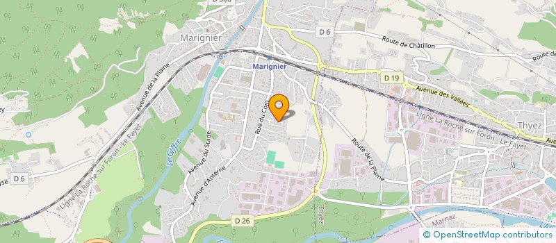 localisation de l'entreprise MADAME SIBYLLE MULLER  MARIGNIER