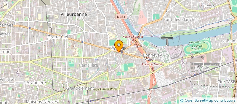 localisation de l'entreprise MADAME SIBYLLE RAYNAL  VILLEURBANNE