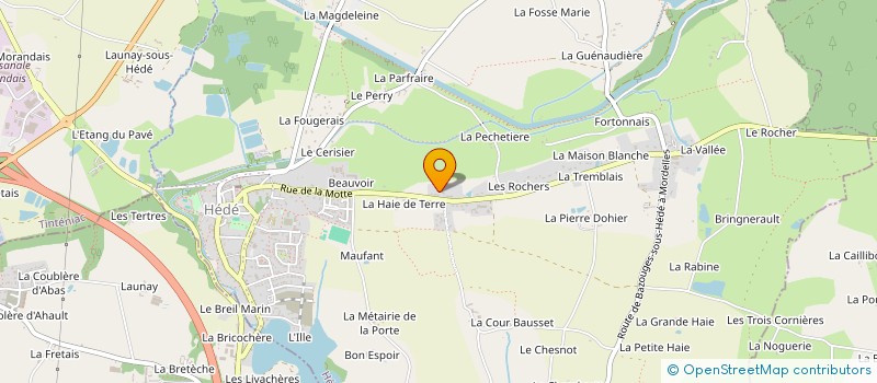 localisation de l'entreprise MADAME SIBYLLE TANDONNET  HEDE-BAZOUGES