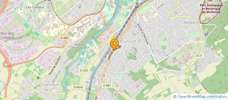 localisation de l'entreprise MADAME SIDNEY HURTH  BRUNSTATT-DIDENHEIM