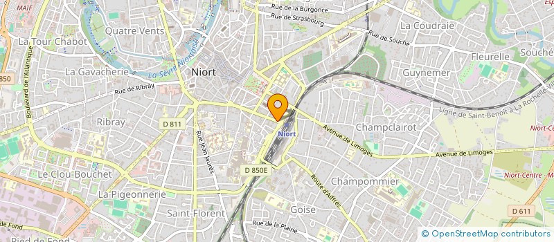localisation de l'entreprise MADAME SIDONIE BACHE à NIORT