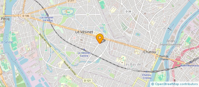 localisation de l'entreprise MADAME SIDONIE BOUVIER  LE VESINET