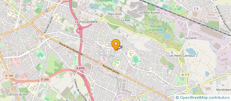 localisation de l'entreprise MADAME SIDONIE BRUNETEAU  TRELAZE