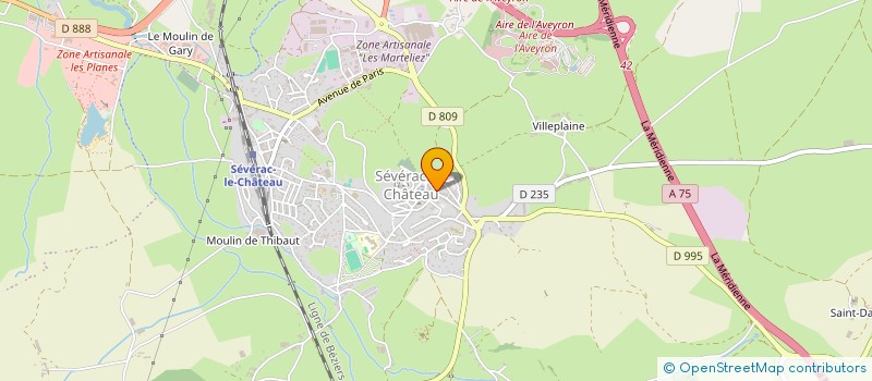 localisation de l'entreprise MADAME SIDONIE FLOUVAT  SEVERAC D'AVEYRON