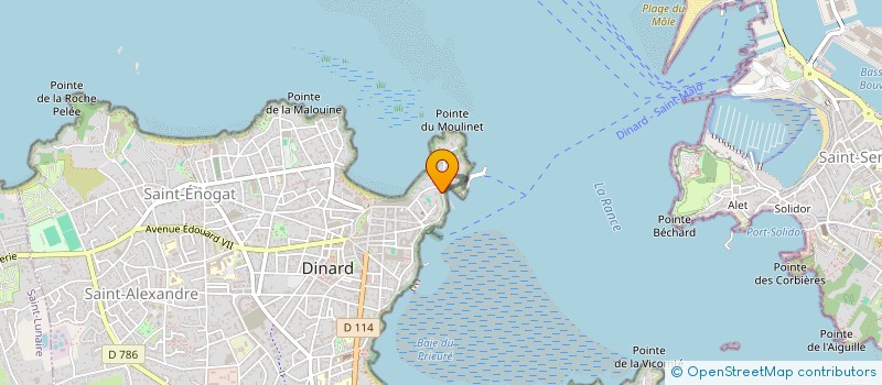 localisation de l'entreprise MADAME SIDONIE GASTALDI  DINARD