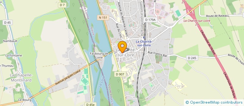 localisation de l'entreprise MADAME SIDONIE LALAUZE  LA CHARITE-SUR-LOIRE