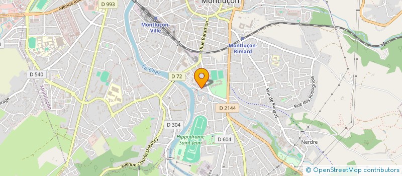 localisation de l'entreprise MADAME SIDONIE LINDRON à MONTLUCON