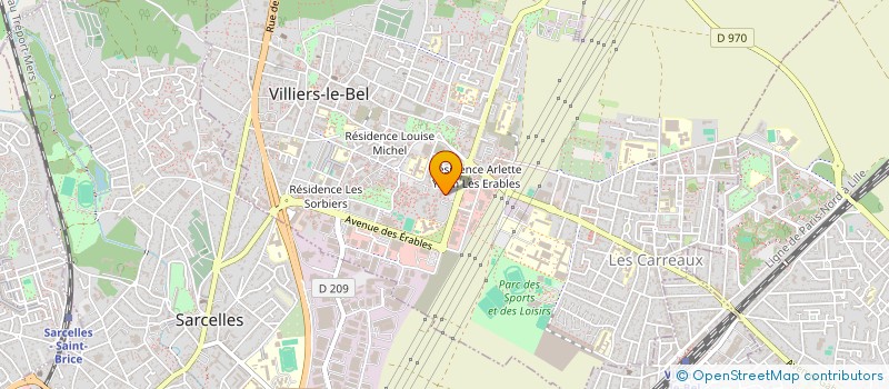 localisation de l'entreprise MADAME SIDONIE NJABIA NZO  VILLIERS-LE-BEL