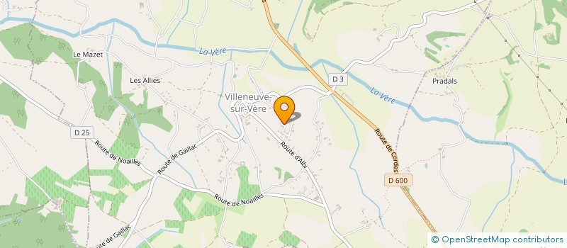 localisation de l'entreprise MADAME SIDONIE PEREZ  VILLENEUVE-SUR-VERE