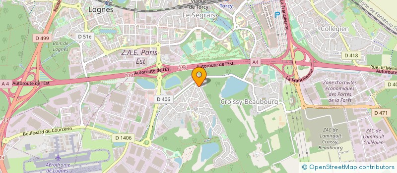 localisation de l'entreprise MADAME SIDONINE NANMOU  CROISSY-BEAUBOURG