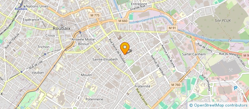 localisation de l'entreprise MADAME SIDORIA LANTE  ROUBAIX