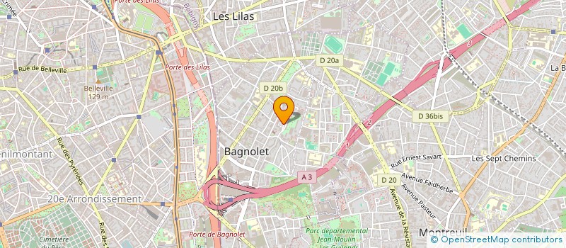 localisation de l'entreprise MADAME SIDRA HANIF à BAGNOLET
