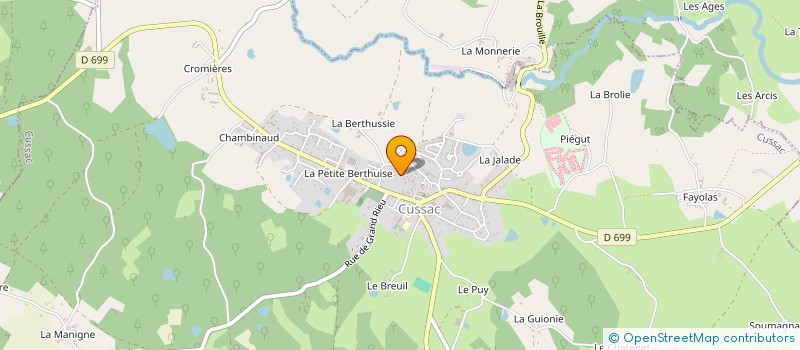 localisation de l'entreprise MADAME SIEGRID HEBERT à CUSSAC