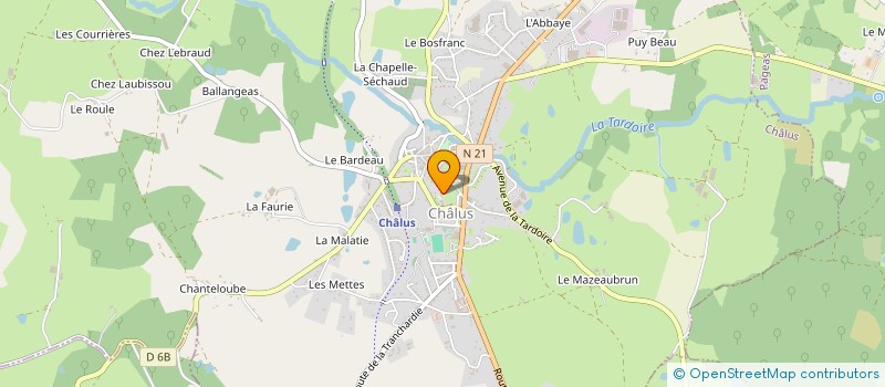 localisation de l'entreprise MADAME SIETSKE DE BOER à CHALUS