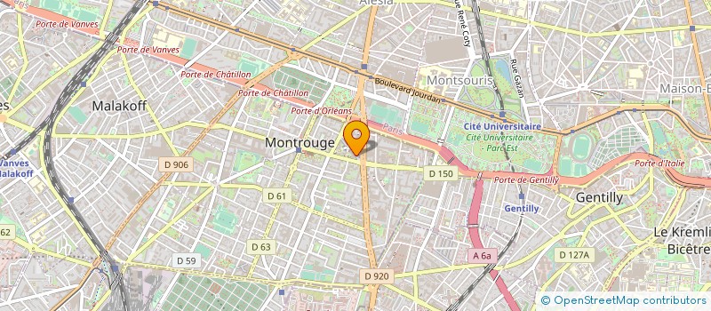 localisation de l'entreprise MADAME SIFAN CHI  MONTROUGE