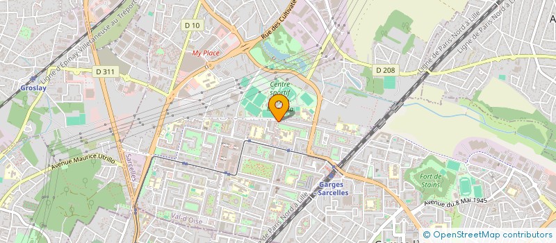 localisation de l'entreprise MADAME SIGA DIOMBERA  SARCELLES