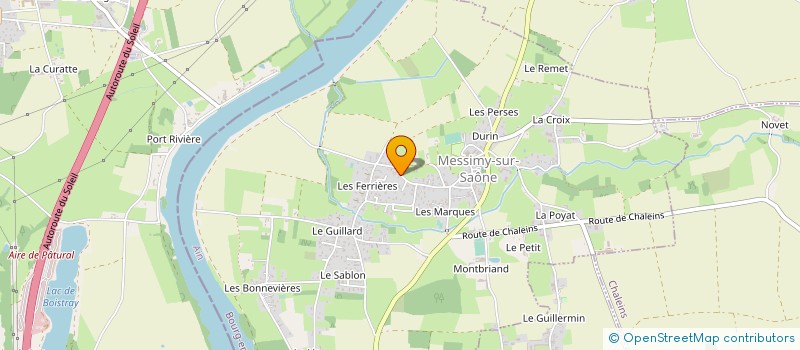 localisation de l'entreprise MADAME SIGOLENE THIEBAUT à MESSIMY-SUR-SAONE