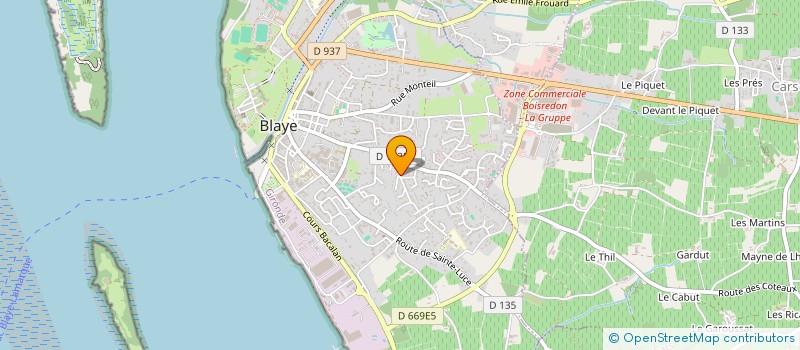 localisation de l'entreprise MADAME SIGRID JAGIELO à BLAYE