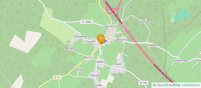 localisation de l'entreprise MADAME SIGRID MARIE  PODENSAC