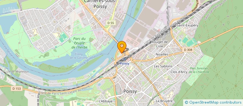 localisation de l'entreprise MADAME SIGRID SOLIGNAC SABOT  POISSY