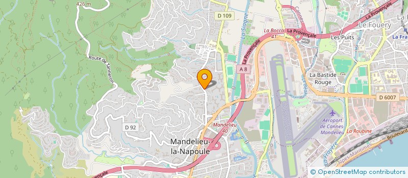 localisation de l'entreprise MADAME SIGRINE MARTINEZ à MANDELIEU-LA-NAPOULE
