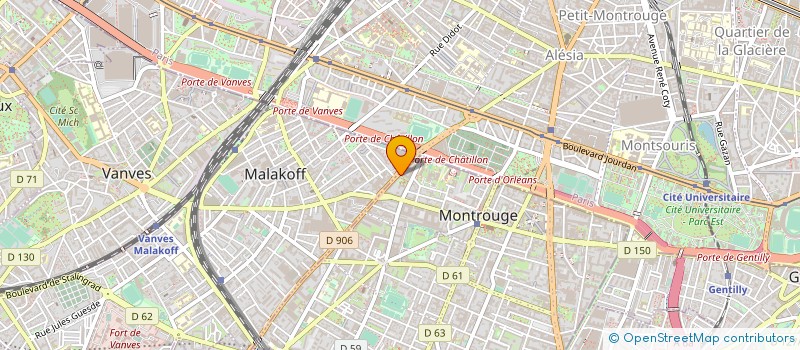 localisation de l'entreprise MADAME SIHAM ABOU CHERFAN  MONTROUGE