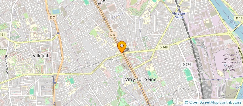 localisation de l'entreprise MADAME SIHAM ALIOUAT  VITRY-SUR-SEINE