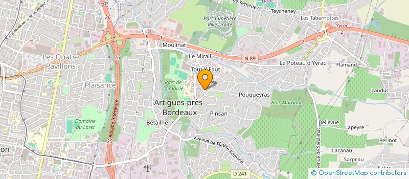 localisation de l'entreprise MADAME SIHAM AZOUGAGH  ARTIGUES-PRES-BORDEAUX