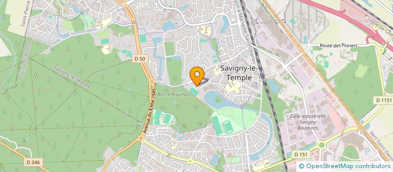 localisation de l'entreprise MADAME SIHAM BOUAZILA  SAVIGNY-LE-TEMPLE