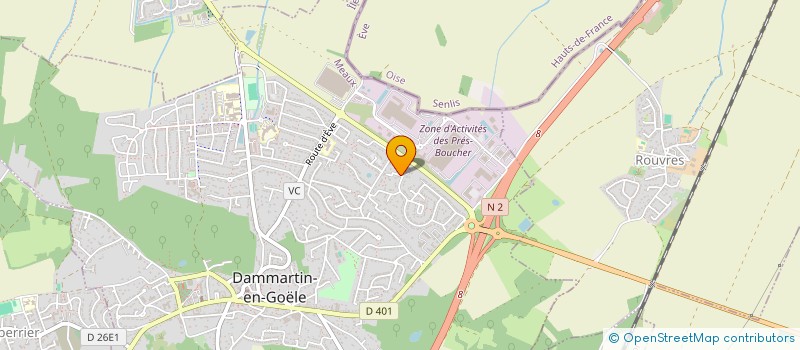 localisation de l'entreprise MADAME SIHAM CHAIRI  DAMMARTIN-EN-GOELE