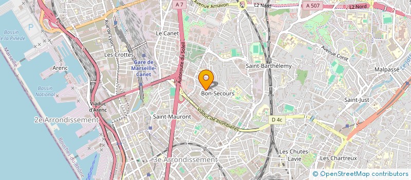 localisation de l'entreprise MADAME SIHAM CHENTOUF à MARSEILLE