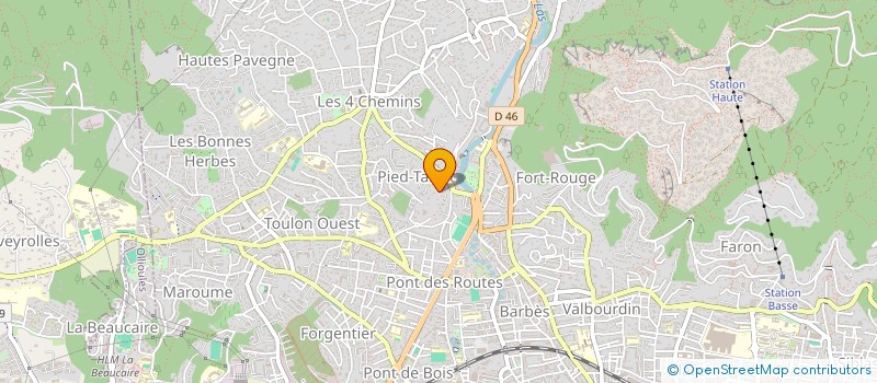 localisation de l'entreprise MADAME SIHAM EL OUAZI  TOULON