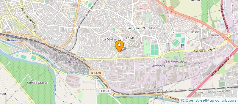 localisation de l'entreprise MADAME SIHAM EZZINE à BEZIERS
