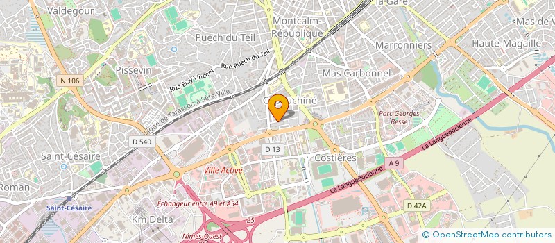 localisation de l'entreprise MADAME SIHAM GAUDEL  NIMES