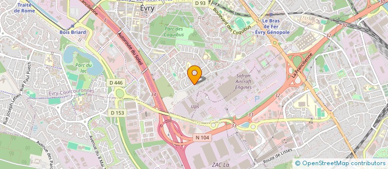 localisation de l'entreprise MADAME SIHAM HADOU  EVRY-COURCOURONNES