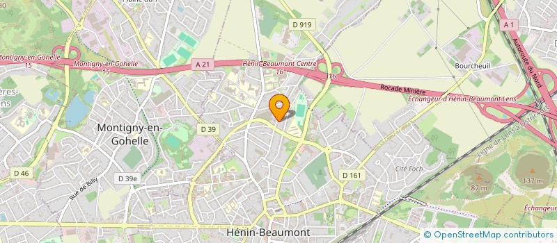 localisation de l'entreprise MADAME SIHAM KERRAR  HENIN-BEAUMONT