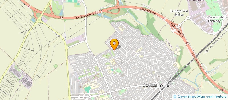 localisation de l'entreprise MADAME SIHAM LAASRY  GOUSSAINVILLE