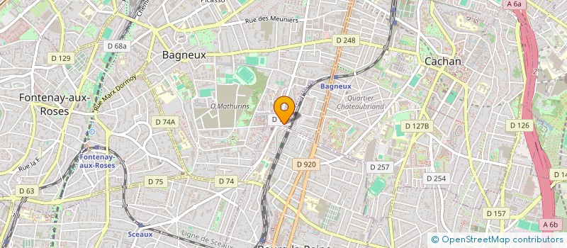 localisation de l'entreprise MADAME SIHAM LAYOUNI  BAGNEUX