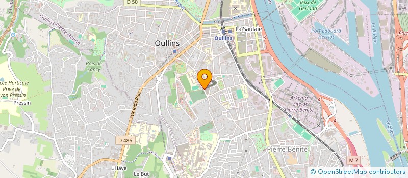 localisation de l'entreprise MADAME SIHAM LOUGHSALA  OULLINS-PIERRE-BENITE