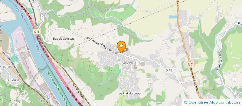 localisation de l'entreprise MADAME SIHAM MESSAOUDI  SEYSSUEL