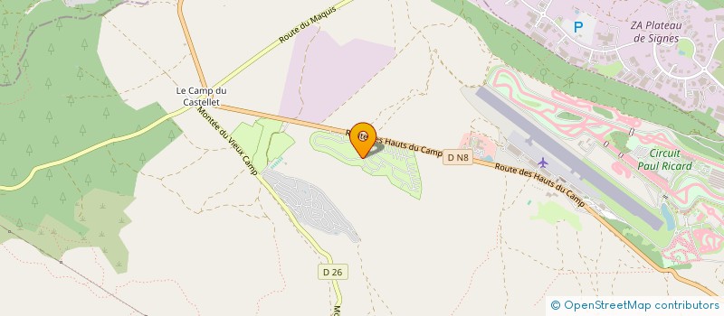 localisation de l'entreprise MADAME SIHAM ROUISSI  LE CASTELLET