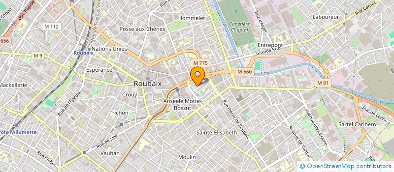 localisation de l'entreprise MADAME SIHAME ISAOUTAN  ROUBAIX