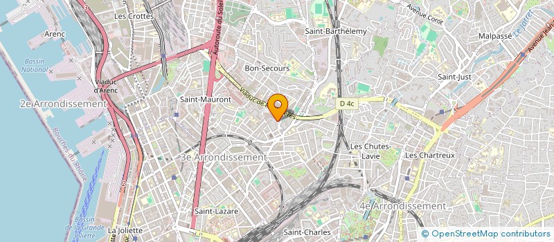 localisation de l'entreprise MADAME SIHEM ADDA BOUDJELLAL  MARSEILLE