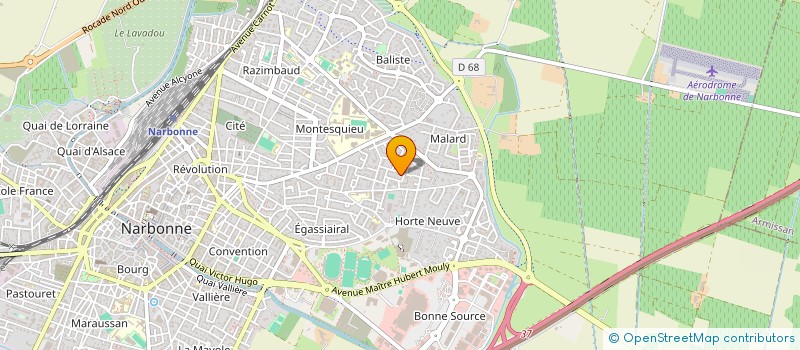 localisation de l'entreprise MADAME SIHEM BENABDERRAHMANE  NARBONNE