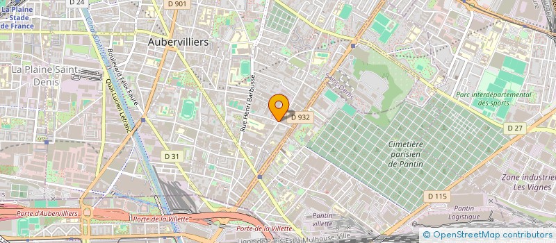 localisation de l'entreprise MADAME SIHEM BEZZIR  AUBERVILLIERS