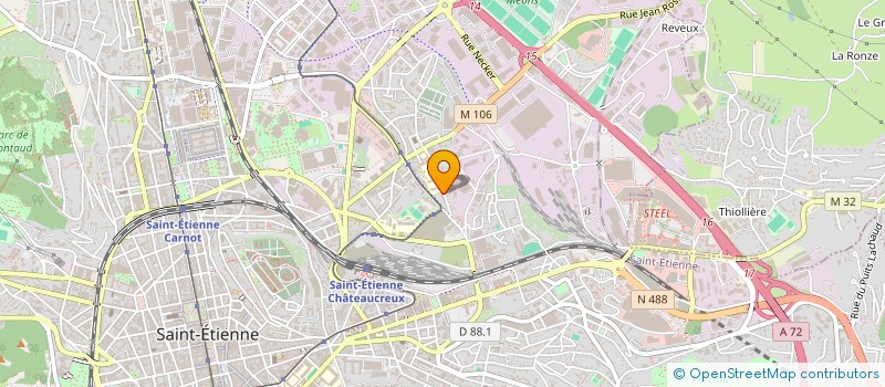 localisation de l'entreprise MADAME SIHEM LOUZ  SAINT-ETIENNE